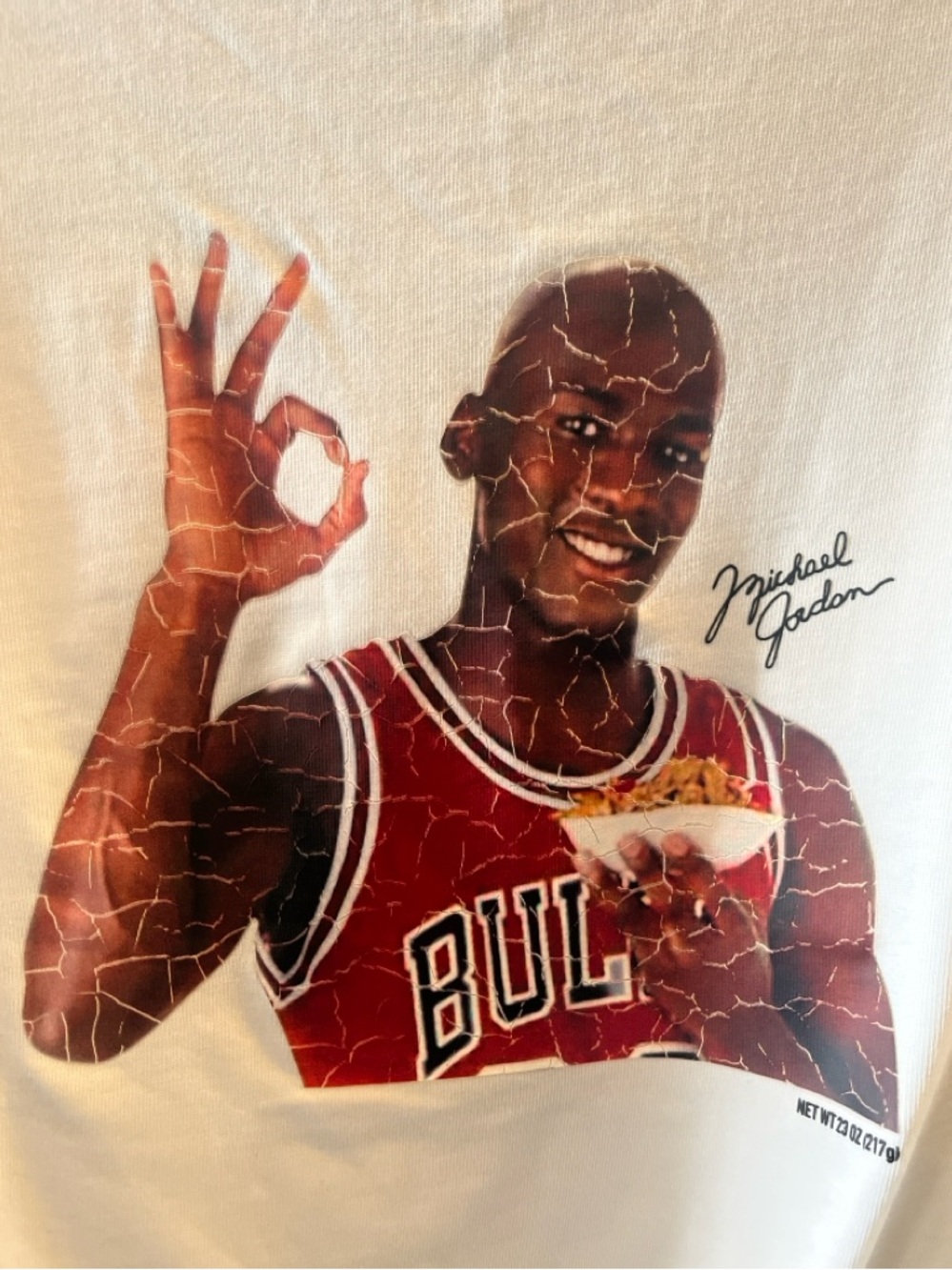 Nike Air Jordan Flight MVP 85 Wheaties Michael Jordan Distressed Graphic size:L